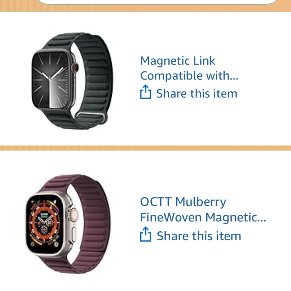 2 FineWoven Magnetic Link Band Compatible with Apple Watch Bands